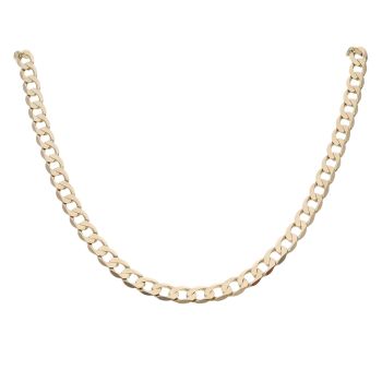9ct Yellow Gold Curb Chain 22"