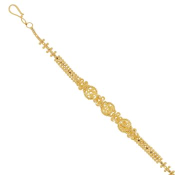 22ct Yellow Gold Fancy Filigree Bracelet 7"