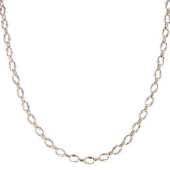 14ct Yellow and White Gold Fancy Chain 22"
