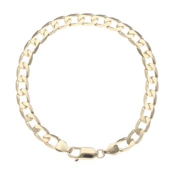 9ct Yellow Gold Curb Bracelet 7.5"