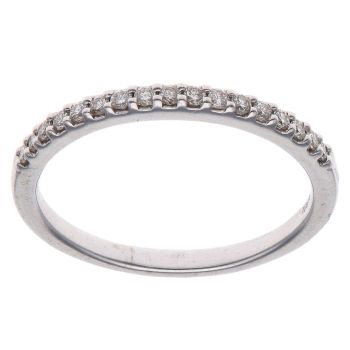 Platinum 0.20ct Brilliant Cut Diamond Half Eternity Ring