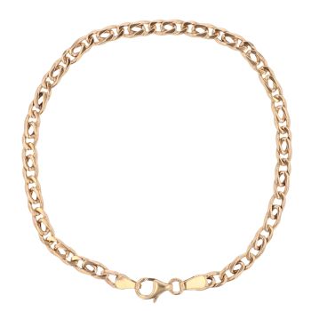 9ct Yellow Gold Fancy Bracelet 7.5"