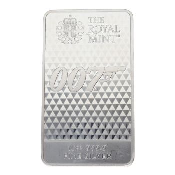 10oz The Royal Mint 007 Ingot Unsealed
