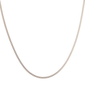 9ct Rose Gold Curb Chain 20"