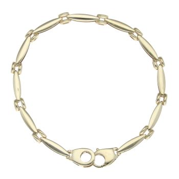 9ct Yellow Gold Fancy Bracelet 7"