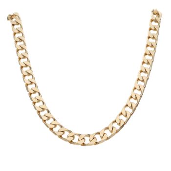 9ct Yellow Gold Curb Chain 22"