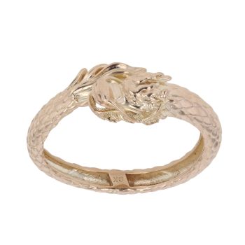 9ct Yellow Gold Fancy Dragon Wrap Ring
