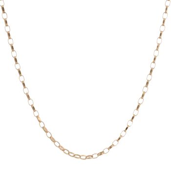 9ct Yellow Gold Belcher Chain 18"