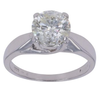 18ct White Gold 2.00ct Brilliant Cut Diamond Solitaire Ring
