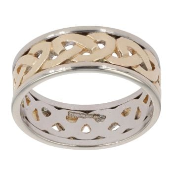 14ct Yellow and White Gold Celtic Ring
