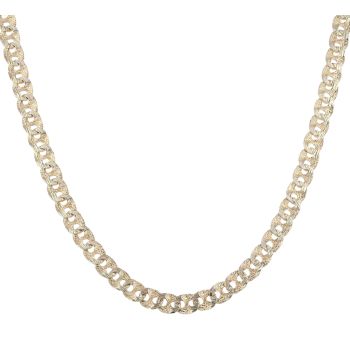 9ct Yellow Gold Patterned Fancy Chain 24"