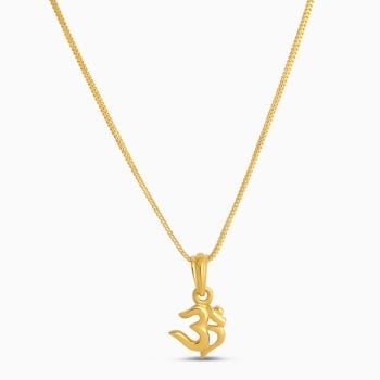 22ct Gold Om Symbol Pendant