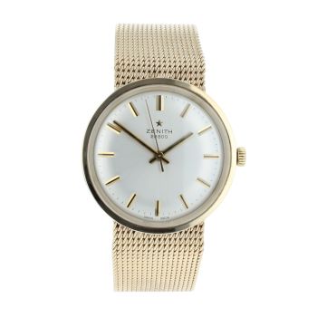 Zentih 9ct Gold Vintage Pre Owned Watch