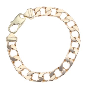 9ct Yellow Gold Curb Bracelet 9.5"