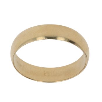 18ct Yellow Gold Wedding Band 4mm