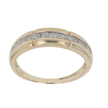9ct Yellow Gold 0.15ct Baguette Cut Diamond Eternity Ring