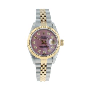 Rolex Custom Datejust Pre Owned Watch Ref 69173