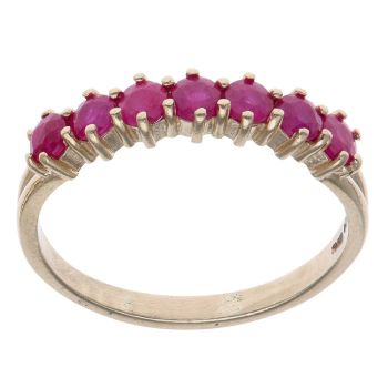 9ct Yellow Gold Ruby Eternity Ring