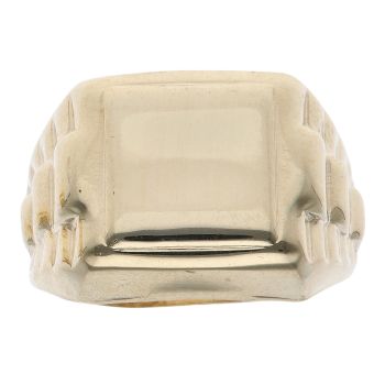 14ct Yellow Gold Watch Style Signet Ring