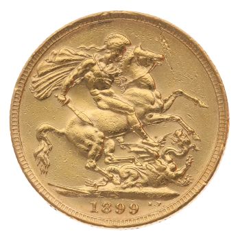 1899 Victoria Old Head Australia Full Sovereign Coin