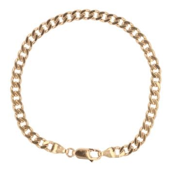 9ct Yellow Gold Curb Bracelet 7"