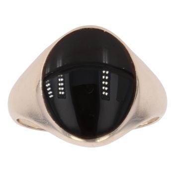 9ct Yellow Gold Onyx Signet Ring