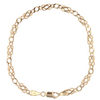 9ct Yellow Gold Celtic Bracelet 8.5"