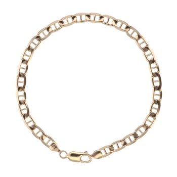 9ct Yellow Gold Anchor Bracelet 8.5"