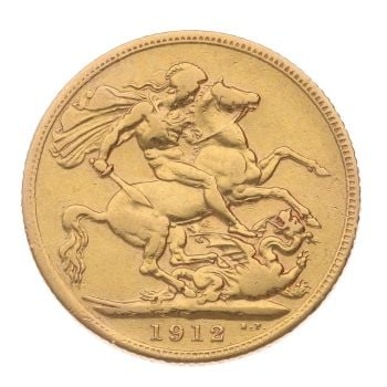 1912 George V Full Sovereign Coin