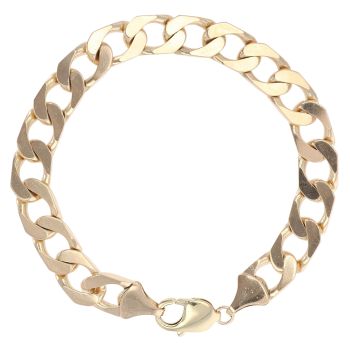 9ct Yellow Gold Curb Bracelet 8.5"