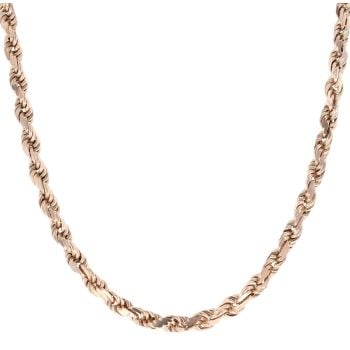 9ct Yellow Gold Rope Chain 20"