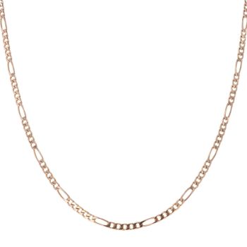 9ct Rose Gold Figaro Chain 24"