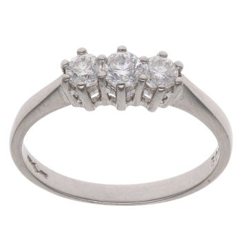 Platinum 0.50ct Diamond Trilogy Ring