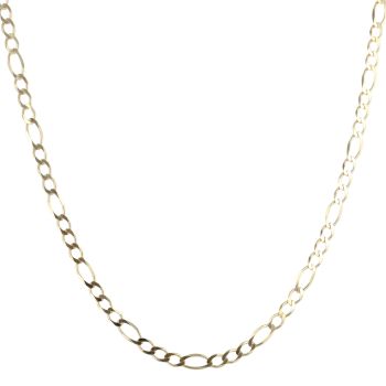 9ct Yellow Gold Figaro Chain 18"
