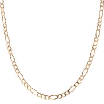 9ct Yellow Gold Figaro Chain 24"