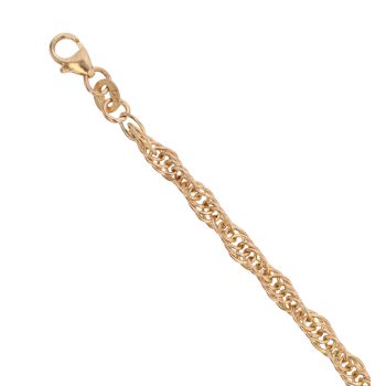 9ct Yellow Gold Twist Bracelet 7.5"