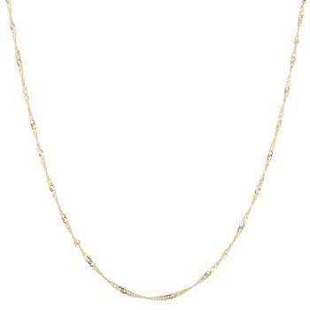 9ct Yellow Gold Curb Twist Chain 18"