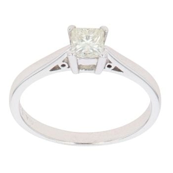 18ct White Gold 0.33ct Diamond Solitaire Ring