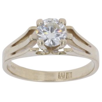 9ct Yellow Gold  0.60ct Brilliant Cut Diamond Solitaire Ring