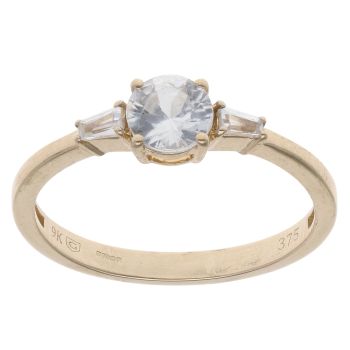 9ct Yellow Gold Cubic Zirconia Ring