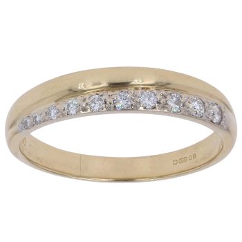 18ct Yellow Gold 0.20ct Brilliant Cut Diamond Fancy Ring