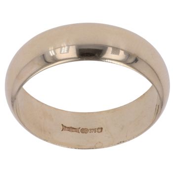 9ct Yellow Gold Wedding Band 6.9mm