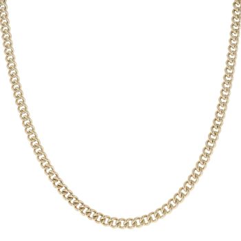 9ct Yellow Gold Curb Chain 22"