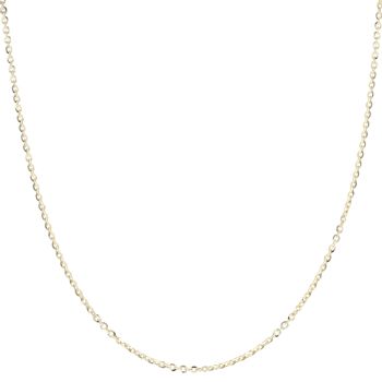 Gold Plated Silver Fancy Brilliantina Chain 18"