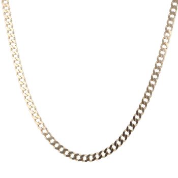 9ct Yellow Gold Curb Chain 18"