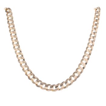 9ct Yellow Gold Curb Chain 20"