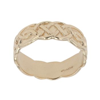 9ct Yellow Gold Full Celtic Band