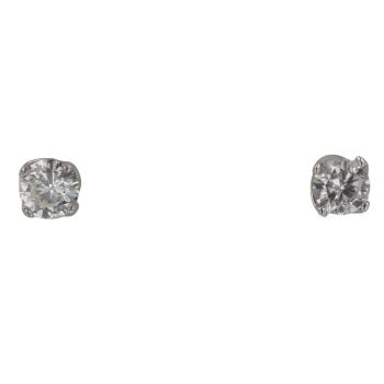 18ct White Gold 0.50ct Brilliant Cut Diamond Stud Earrings