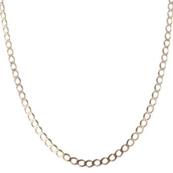 9ct Yellow Gold Curb Chain 26"
