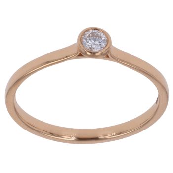 22ct Yellow Gold Lab Grown Diamond Solitaire Ring